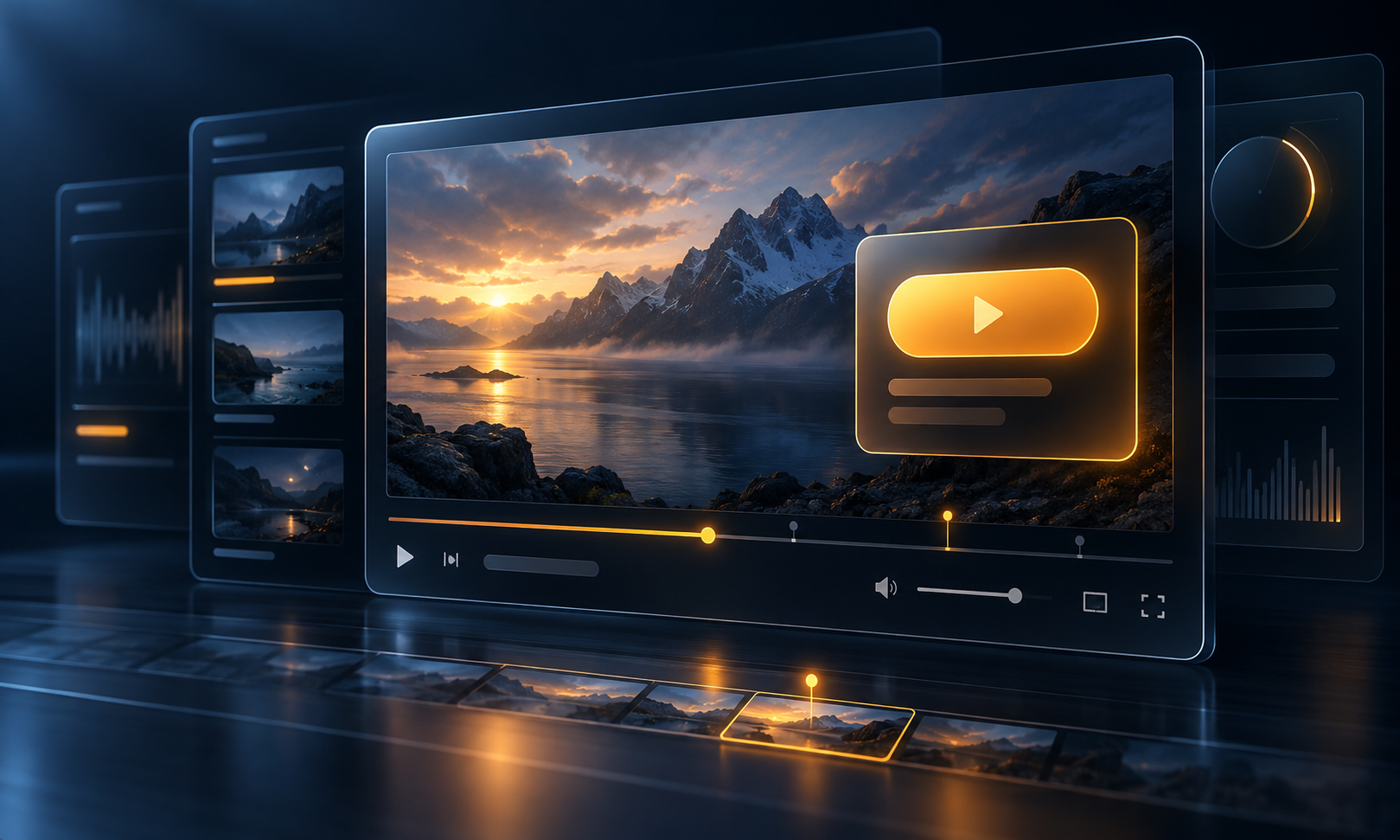 ActionCueの動画CTA表示イメージ