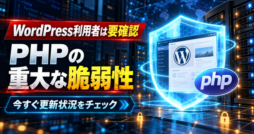WordPress利用者は要確認 PHPの重大な脆弱性と更新状況
